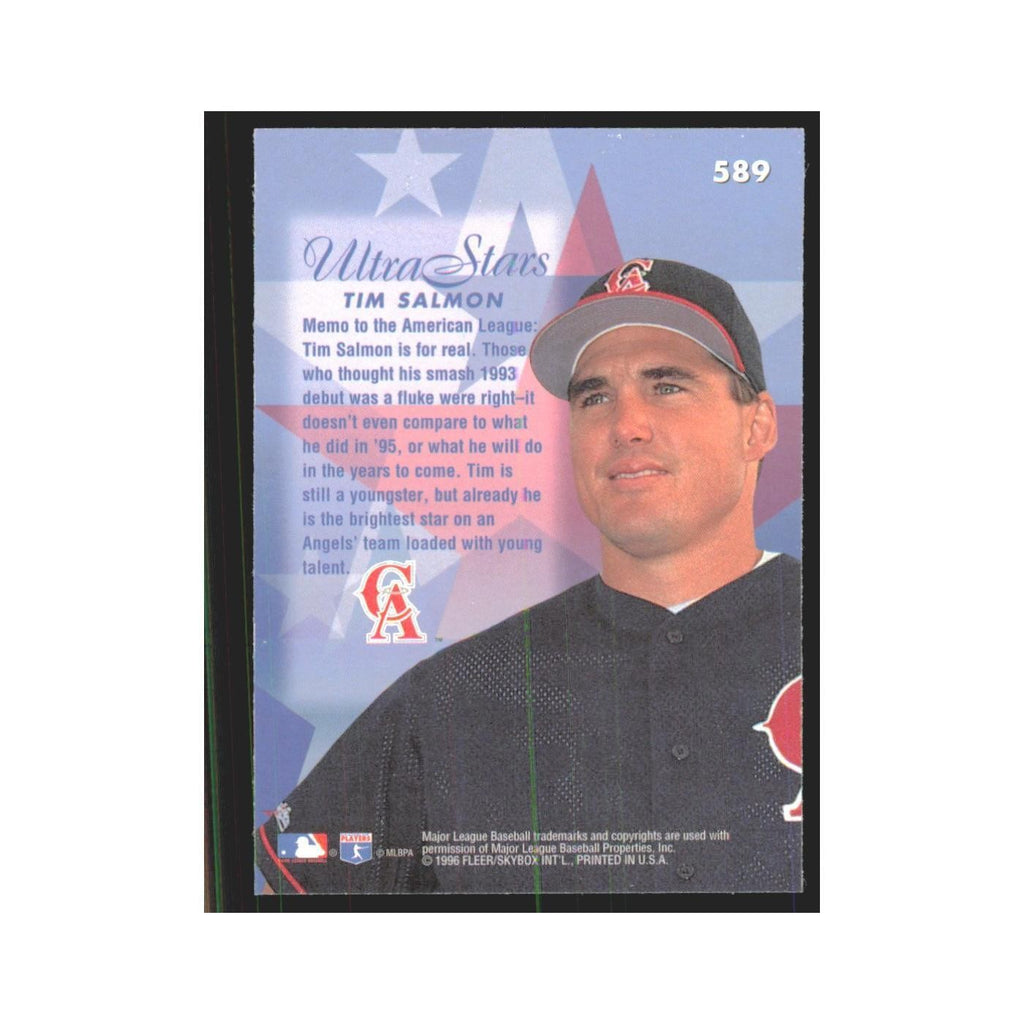 1996 Fleer Ultra Tim Salmon Angels #589