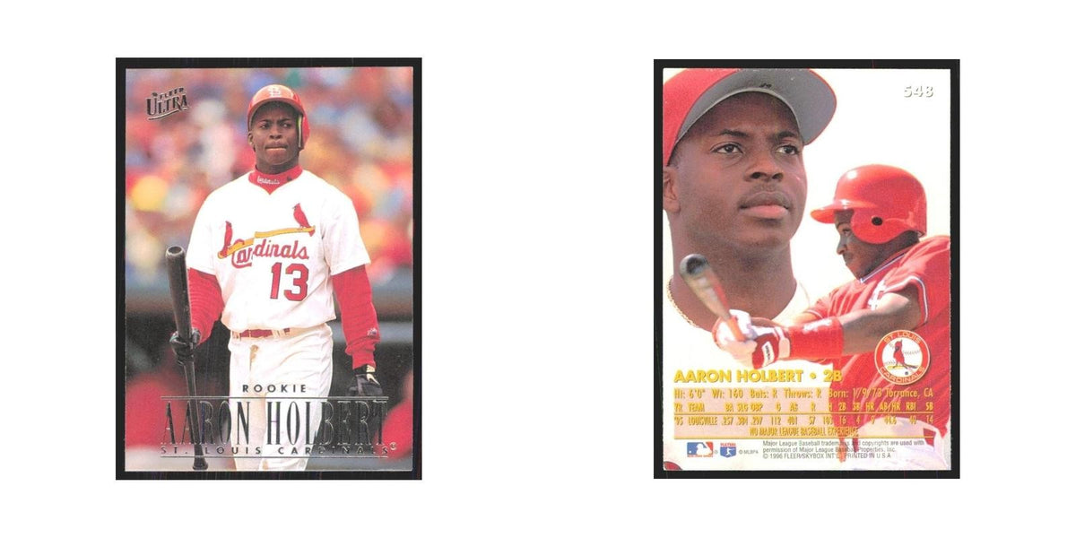 1996 Fleer Ultra Aaron Holbert RC Cardinals #548