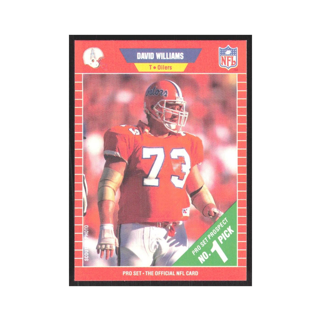 1989 Pro Set David Williams Houston Oilers #496