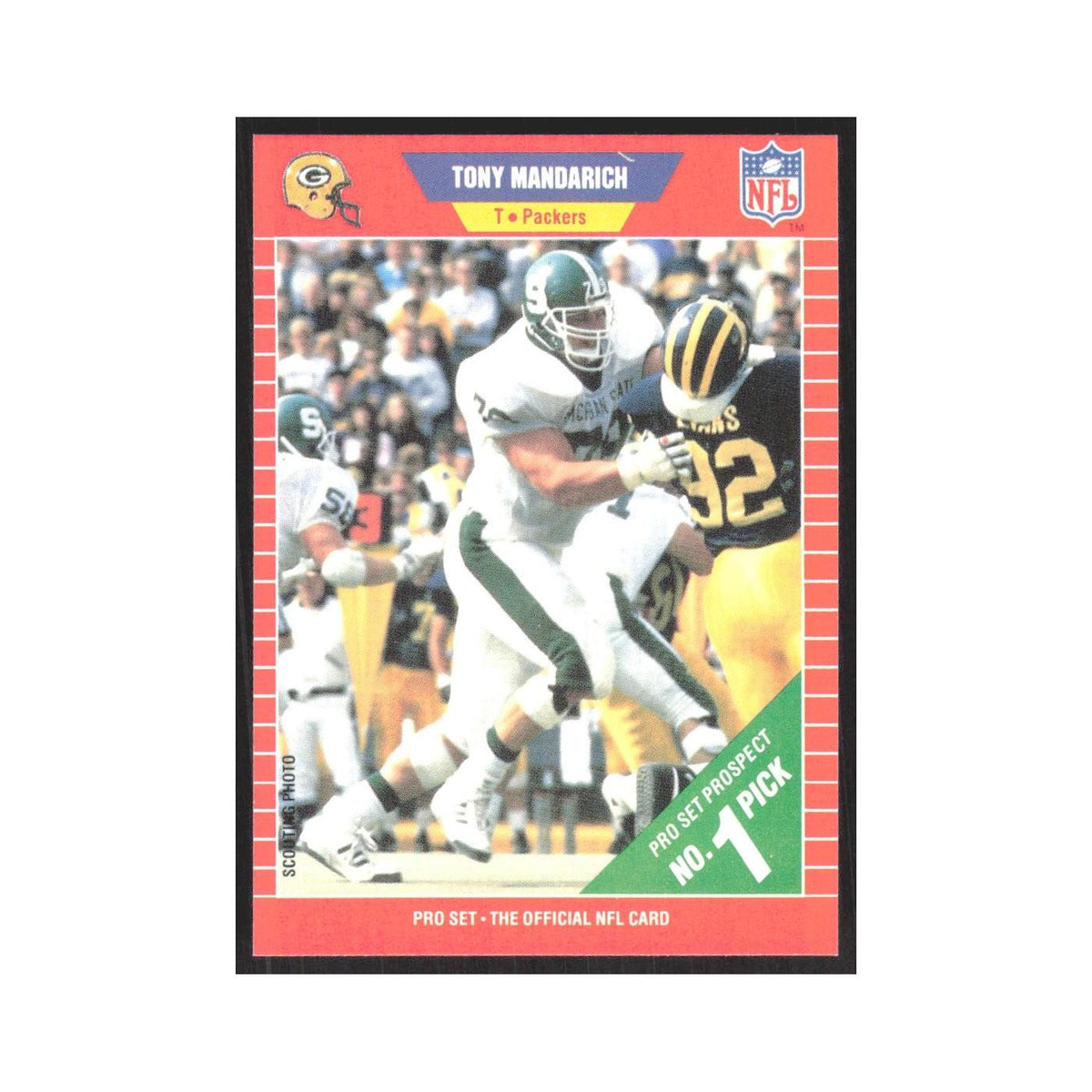 1989 Pro Set Tony Mandarich Packers #495