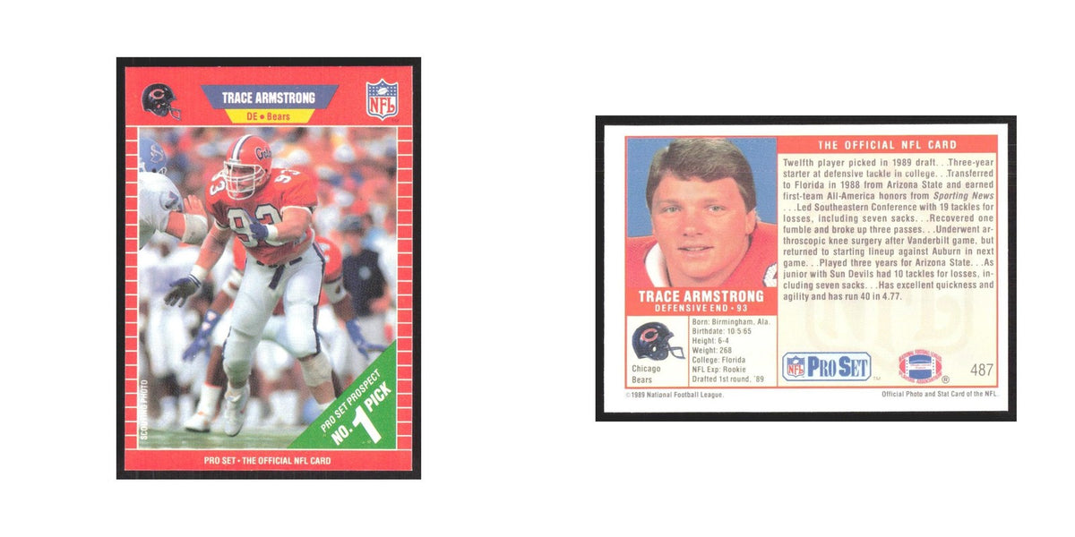 1989 Pro Set Trace Armstrong Bears #487