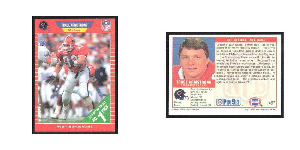 1989 Pro Set Trace Armstrong Bears #487