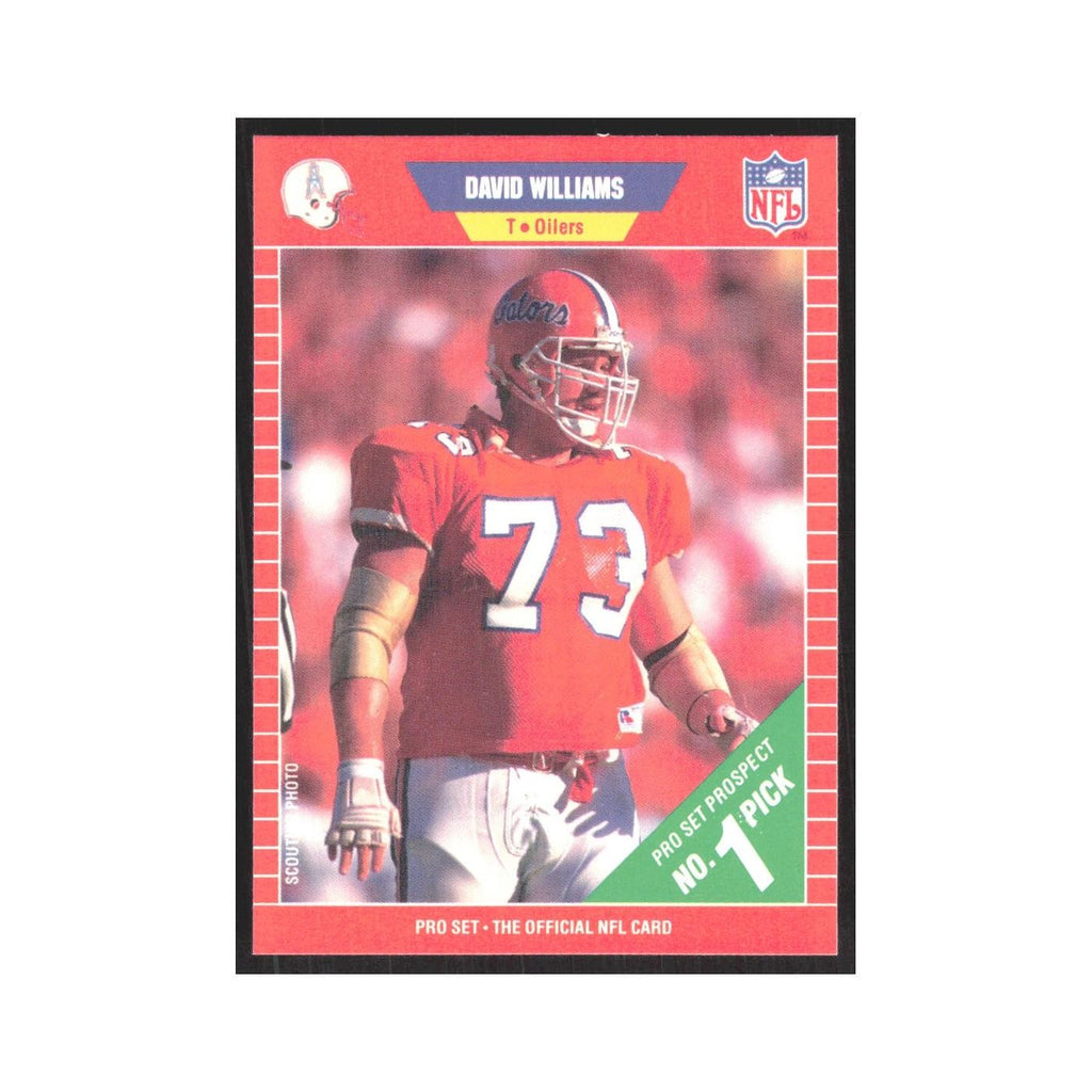 1989 Pro Set David Williams Houston Oilers #496