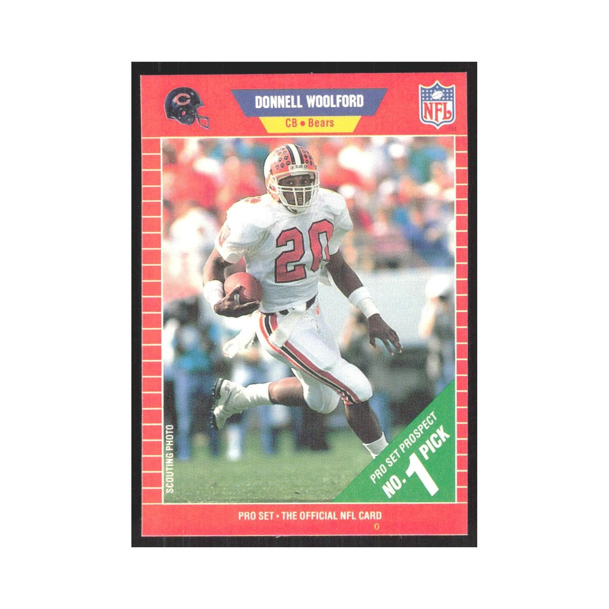 1989 Pro Set Donnell Woolford Bears #488