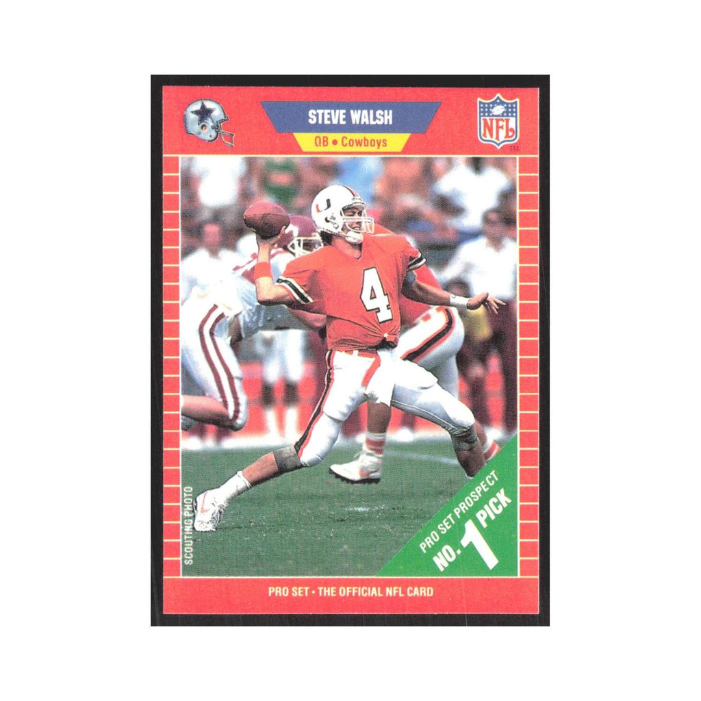 1989 Pro Set Steve Walsh Cowboys #491