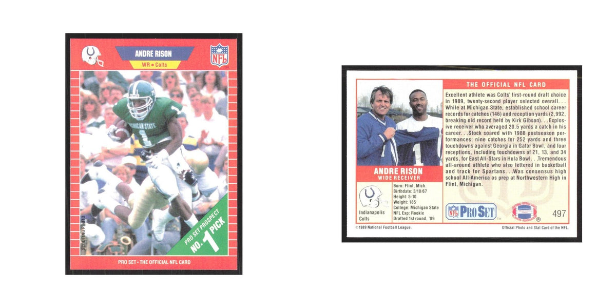 1989 Pro Set Andre Rison Colts #497.0