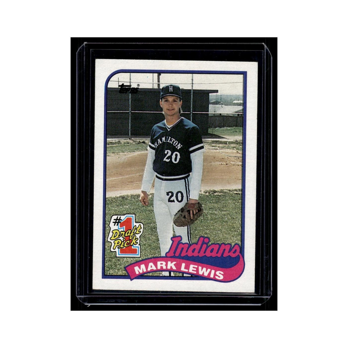 Mark Lewis Rookie 1989 Topps #222 Cleveland Indians Baseball Card NM