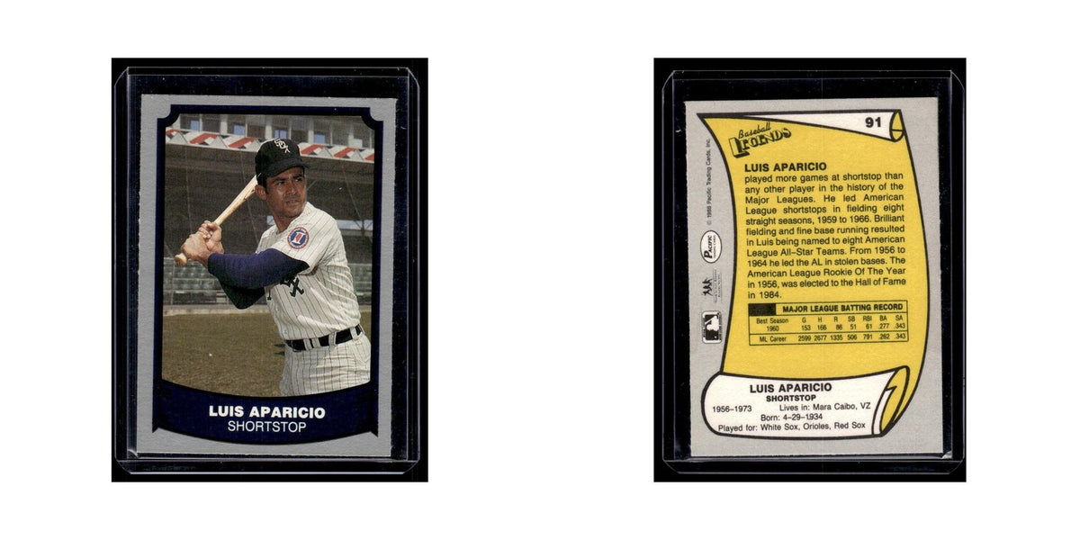 Luis Aparicio 1988 Pacific Legends #91 Chicago White Sox Baseball Card NM