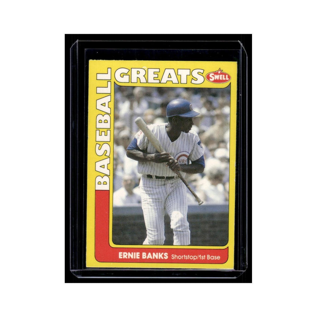 Ernie Banks 1990 Swell Baseball Greats #5 Chicago Cubs Baseball Card NM