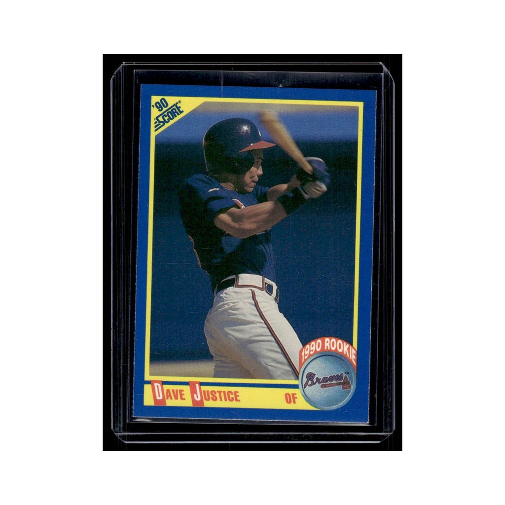 Dave Justice Rookie 1990 Score #650 Atlanta Braves Baseball Card NM