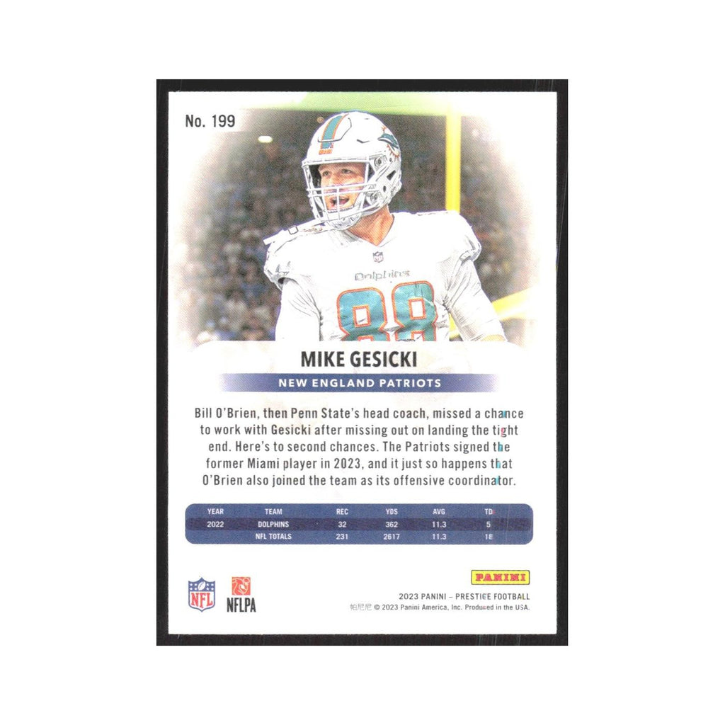 2023 Panini Prestige Mike Gesicki Patriots #199