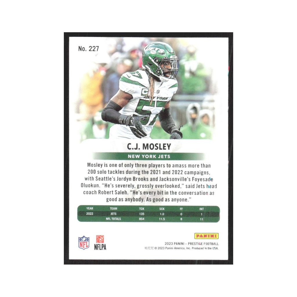 2023 Panini Prestige C.J. Mosley Jets #227