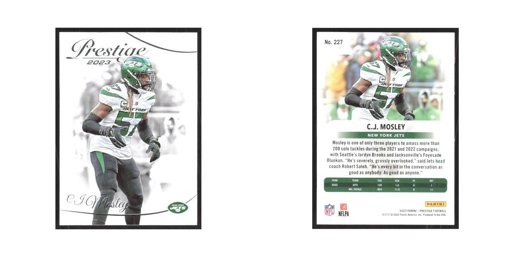 2023 Panini Prestige C.J. Mosley Jets #227