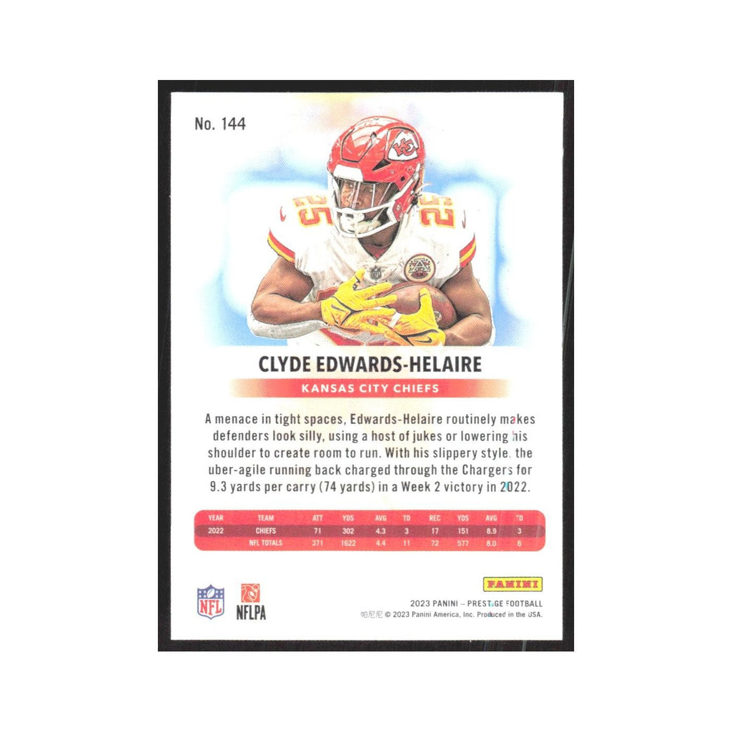 2023 Panini Prestige Clyde Edwards-Helaire Chiefs #144