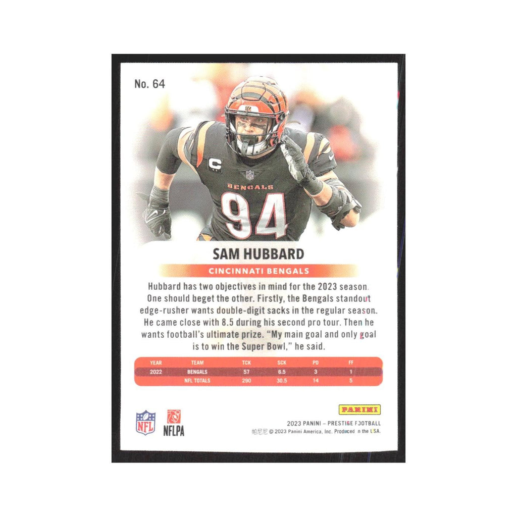 2023 Panini Prestige Sam Hubbard Bengals #64