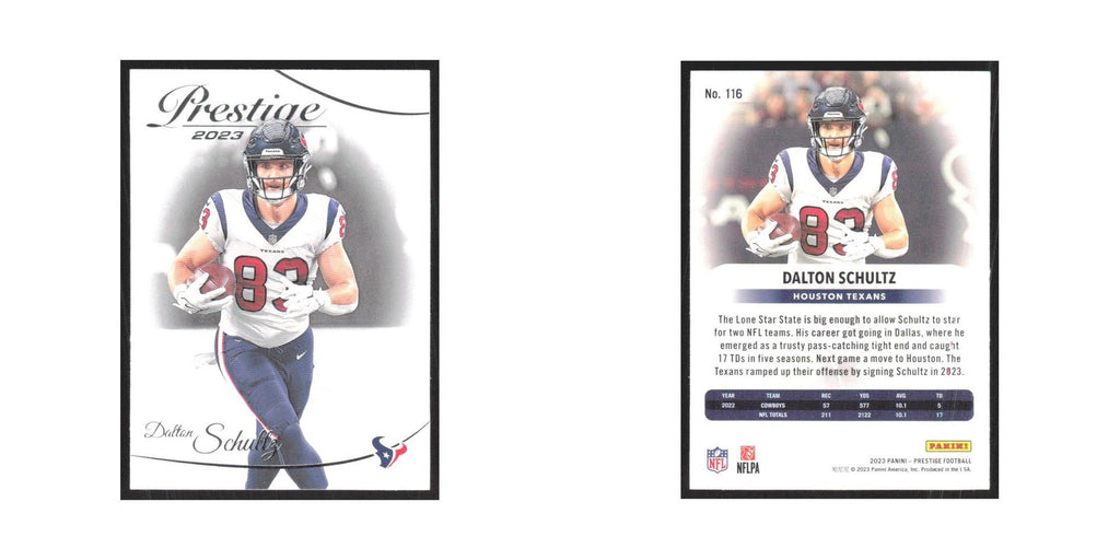 2023 Panini Prestige Dalton Schultz Texans #116