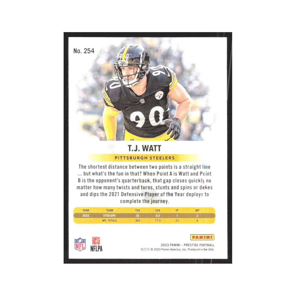 2023 Panini Prestige T.J. Watt Steelers #254