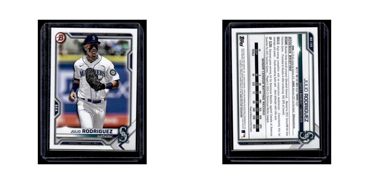 Julio Rodriguez 2021 Bowman Draft #BD-145 Seattle Mariners Baseball Card NM