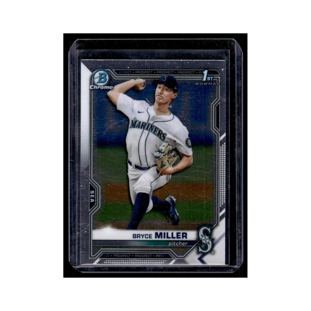 Bryce Miller 2021 Bowman Draft Chrome #BDC-64 Seattle Mariners Baseball Card NM