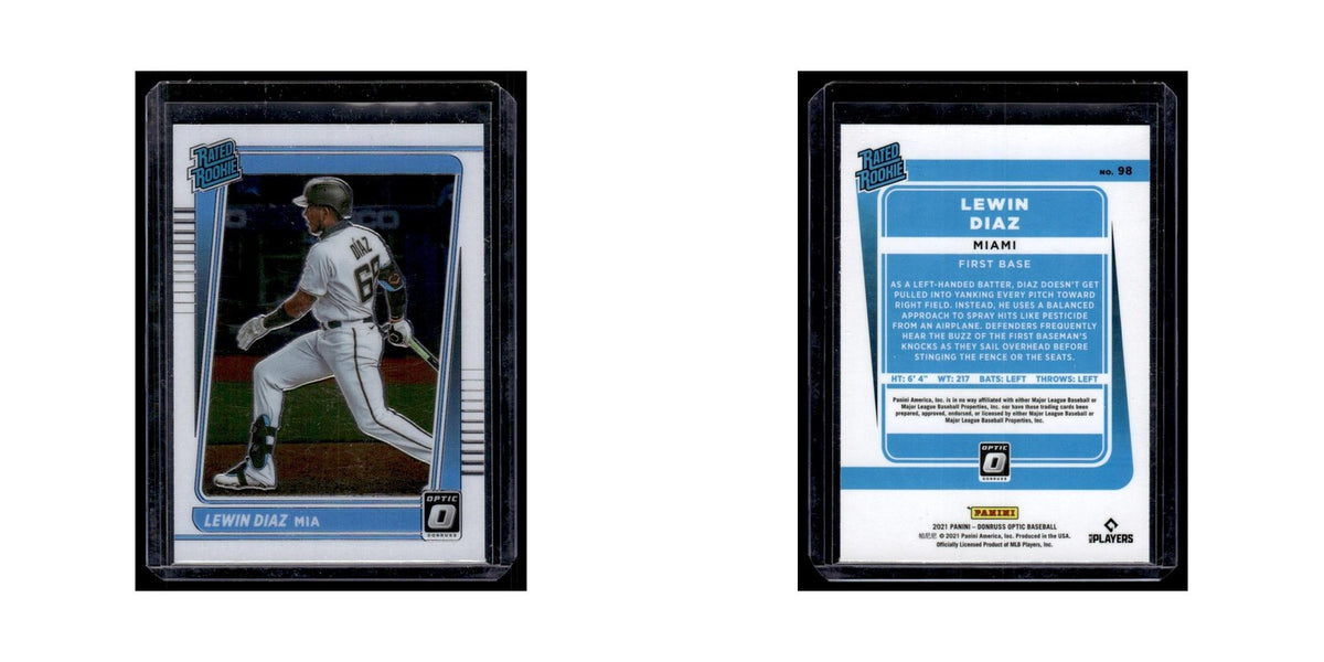 Lewin Diaz 2021 Donruss Optic Rated Rookie #98 Miami Marlins Baseball Card NM