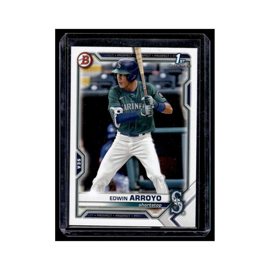 Edwin Arroyo 2021 Bowman Draft #BD-74 Seattle Mariners Baseball Card NM