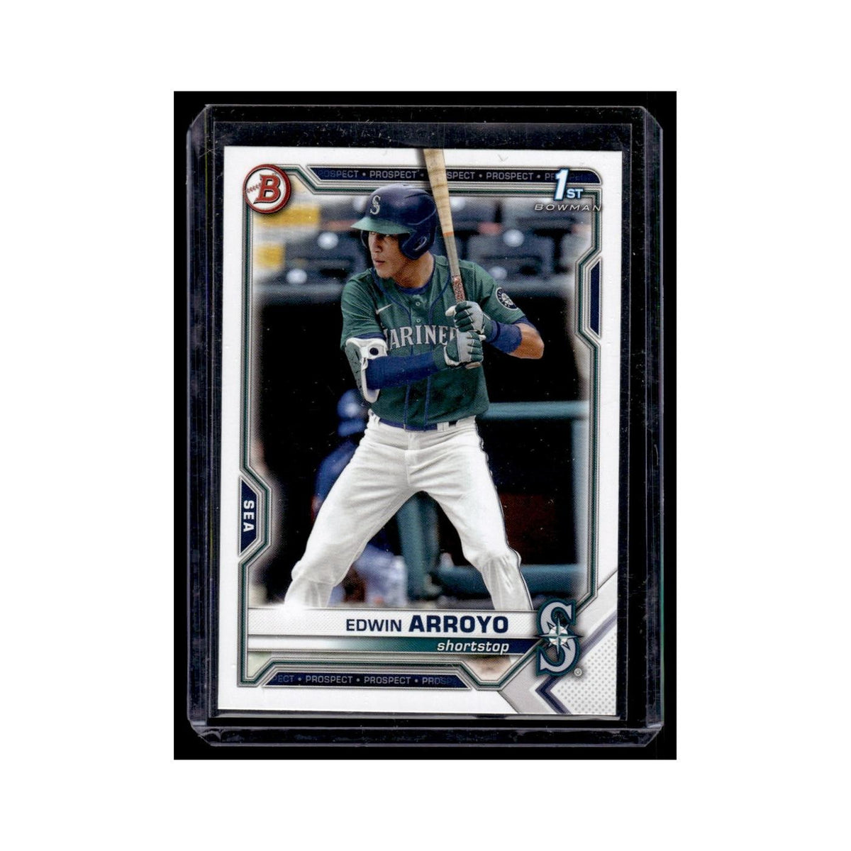 Edwin Arroyo 2021 Bowman Draft #BD-74 Seattle Mariners Baseball Card NM