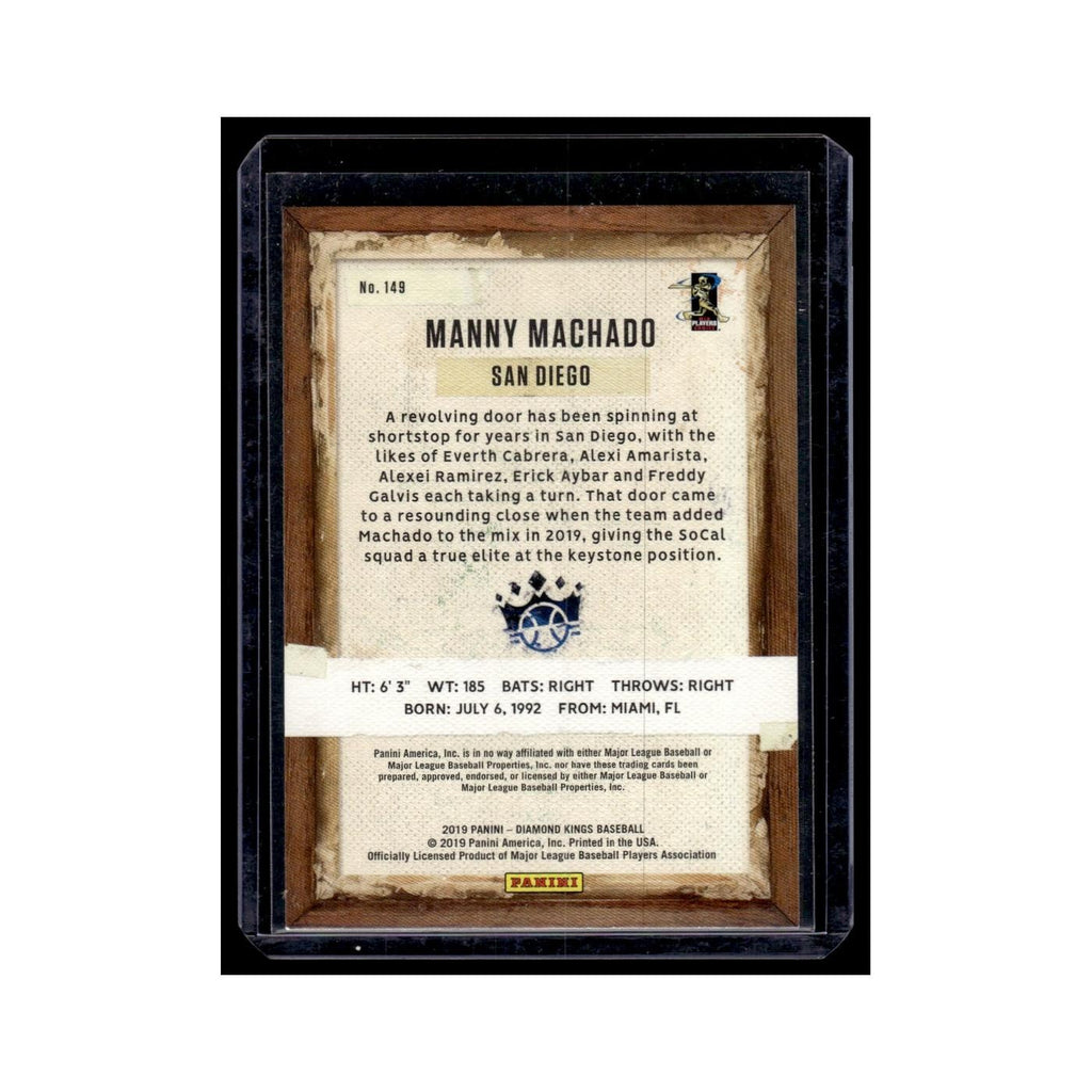 Manny Machado 2019 Panini Diamond Kings #149 San Diego Padres Baseball Card NM