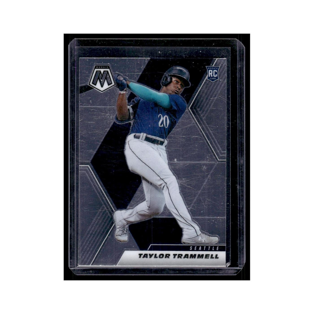Taylor Trammell Rookie 2021 Panini Mosaic Blue #282 Seattle Mariners NM