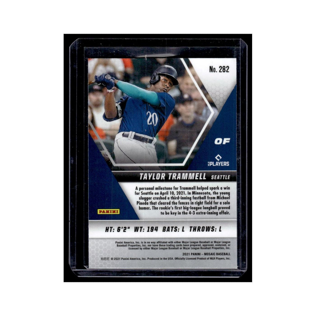 Taylor Trammell Rookie 2021 Panini Mosaic Blue #282 Seattle Mariners NM