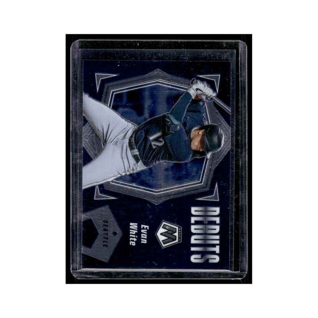 Evan White 2021 Panini Mosaic #PD19 Seattle Mariners Baseball Card NM