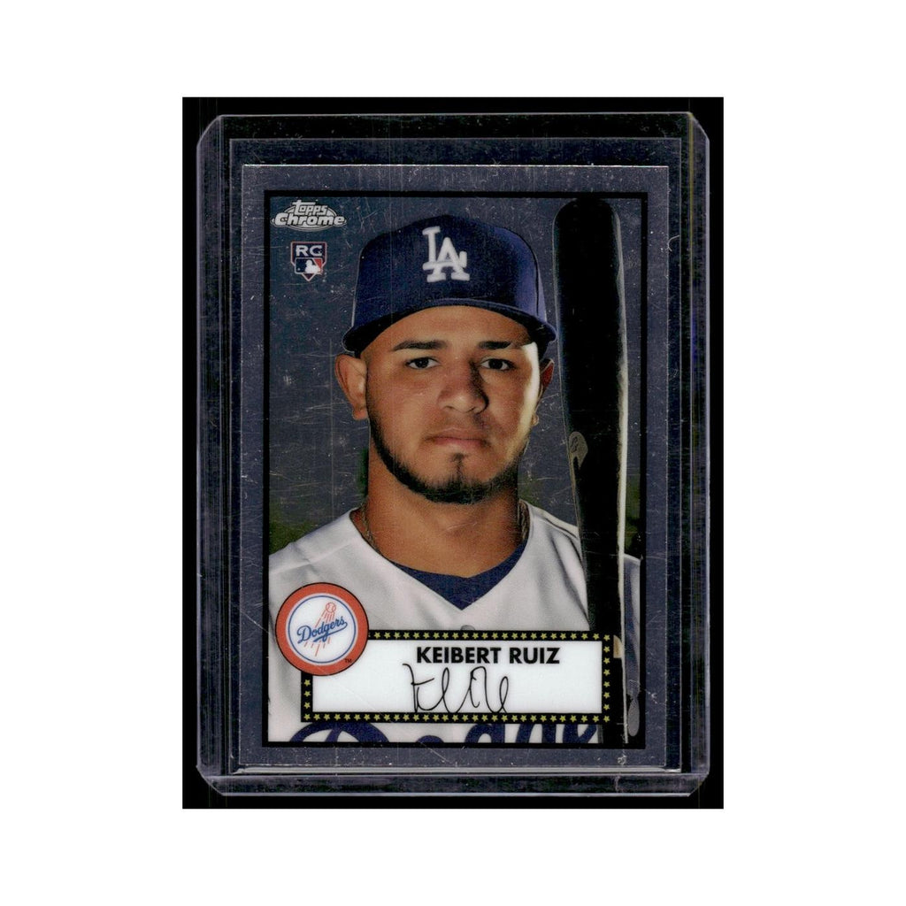 Keibert Ruiz Rookie 2021 Topps Chrome #3 Los Angeles Dodgers Baseball Card NM