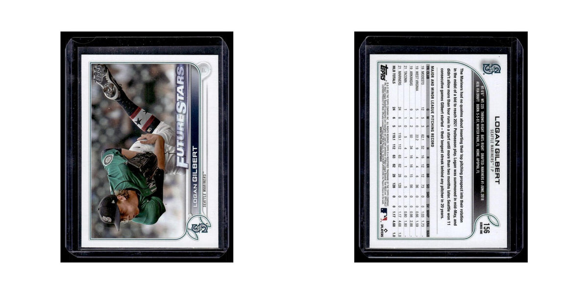 Logan Gilbert 2022 Topps Future Stars #156 Seattle Mariners Baseball Card NM