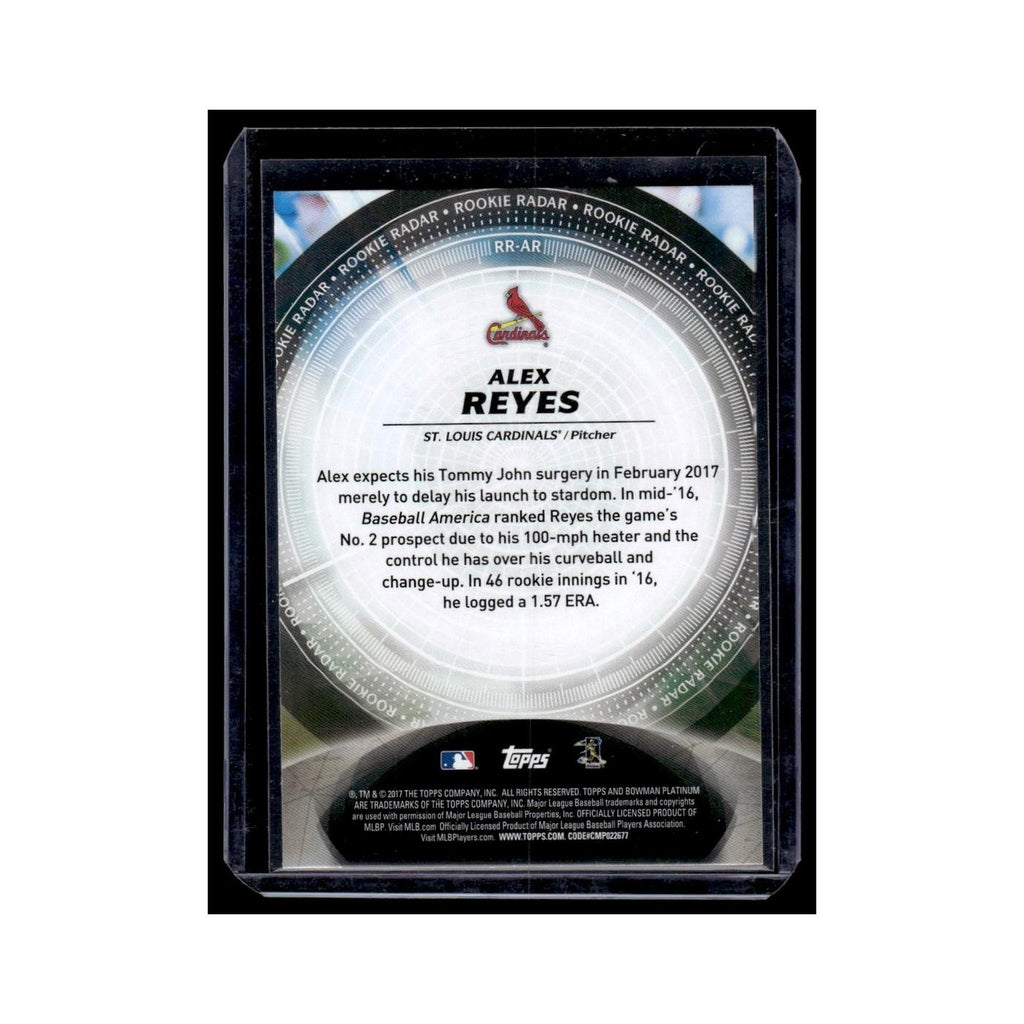 Alex Reyes 2017 Bowman Platinum Rookie Radar #RR-AR St. Louis Cardinals NM