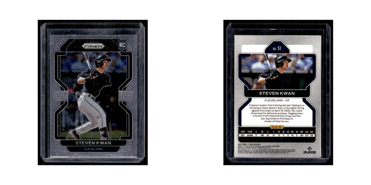 Steven Kwan Rookie 2022 Panini Prizm #51 Cleveland Indians Baseball Card NM