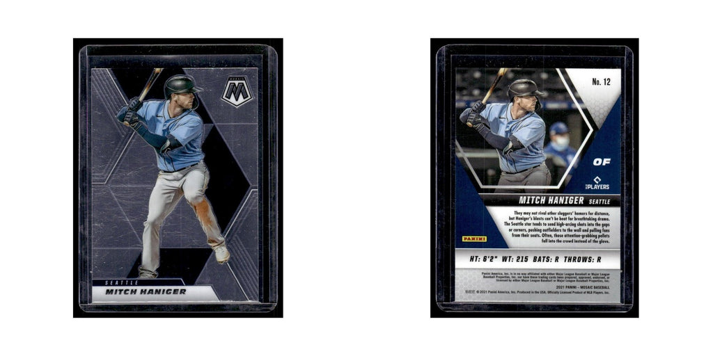Mitch Haniger 2021 Panini Mosaic #12 Seattle Mariners Baseball Card NM