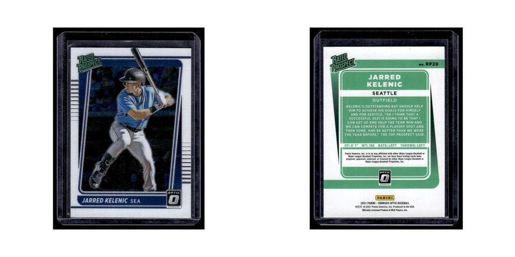 Jarred Kelenic 2021 Donruss Optic Rated Prospect #RP20 Seattle Mariners NM