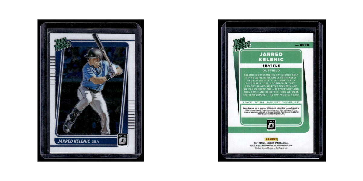 Jarred Kelenic 2021 Donruss Optic Rated Prospect #RP20 Seattle Mariners NM