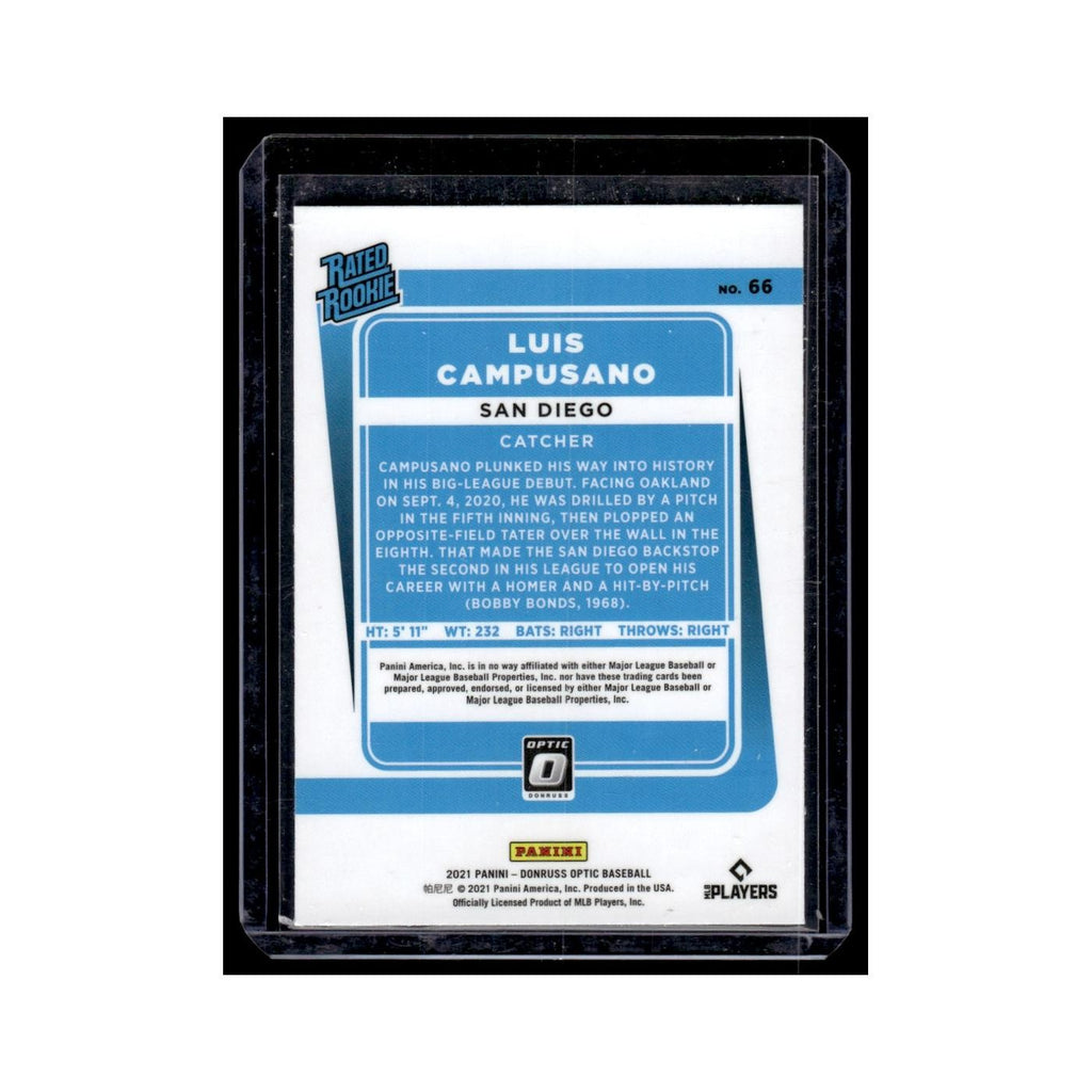 Luis Campusano 2021 Donruss Optic Rated Rookie #66 San Diego Padres NM
