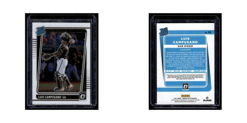 Luis Campusano 2021 Donruss Optic Rated Rookie #66 San Diego Padres NM
