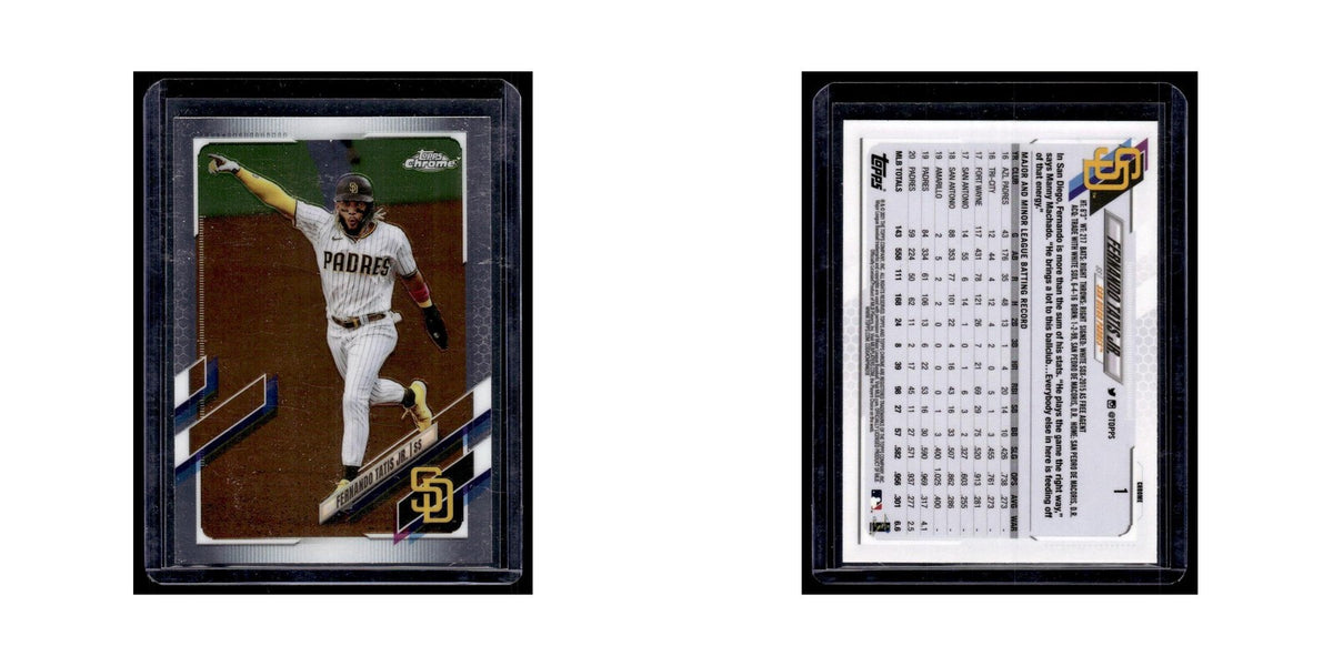 Fernando Tatis Jr. 2021 Topps Chrome #1 San Diego Padres Baseball Card NM