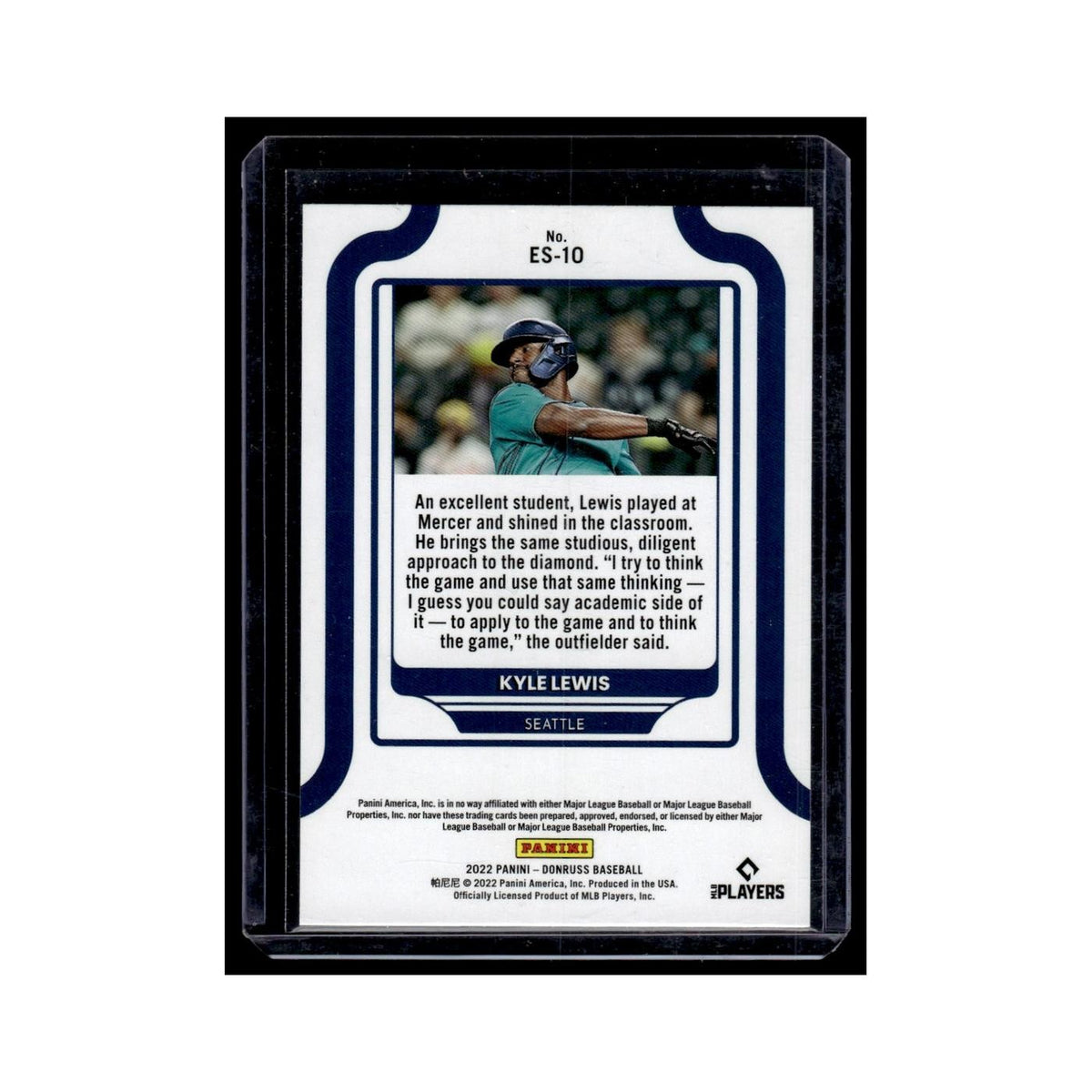 Kyle Lewis 2022 Donruss Elite Series #ES-10 Seattle Mariners Baseball Card NM