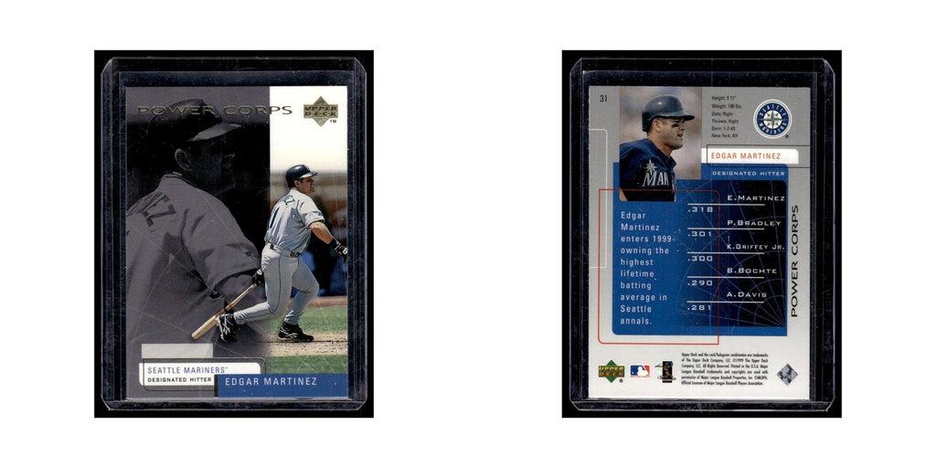 Edgar Martinez 1999 Upper Deck Power Corps #31 Seattle Mariners Baseball Card NM