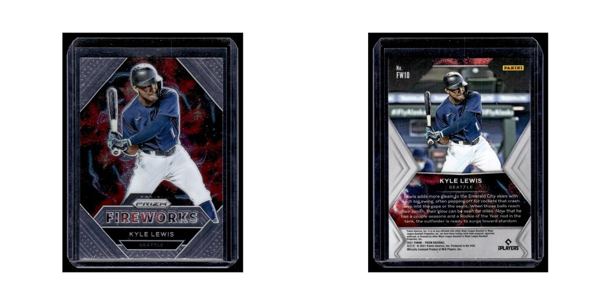 Kyle Lewis 2021 Panini Prizm Fireworks #FW10 Seattle Mariners Baseball Card NM