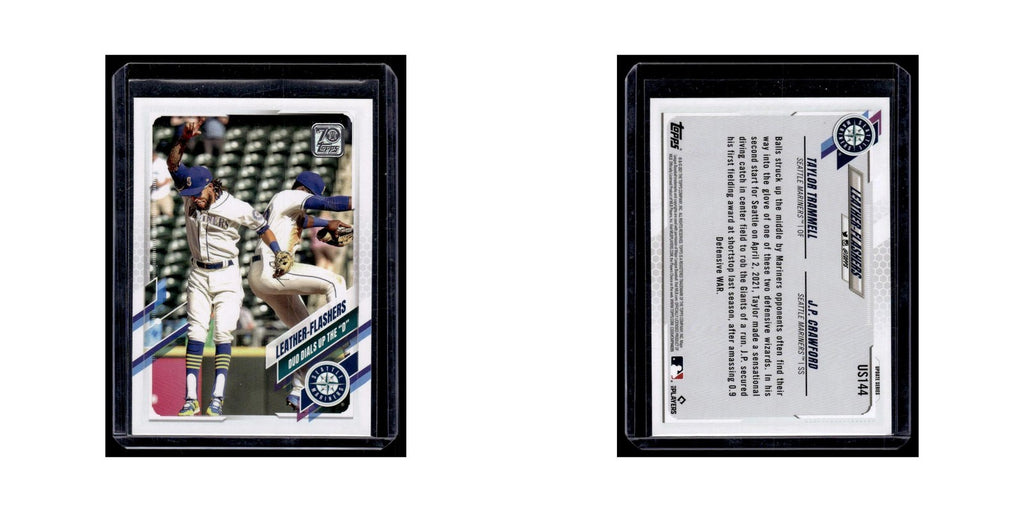 Taylor Trammell   J.P. Crawford 2021 Topps Update #US144 Seattle Mariners NM