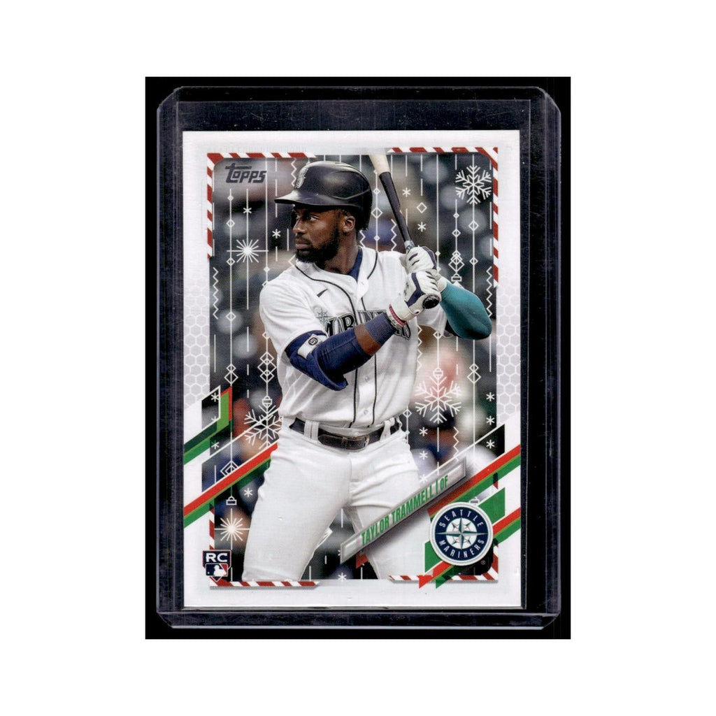 Taylor Trammell Rookie 2021 Topps Holiday #HW154 Seattle Mariners NM