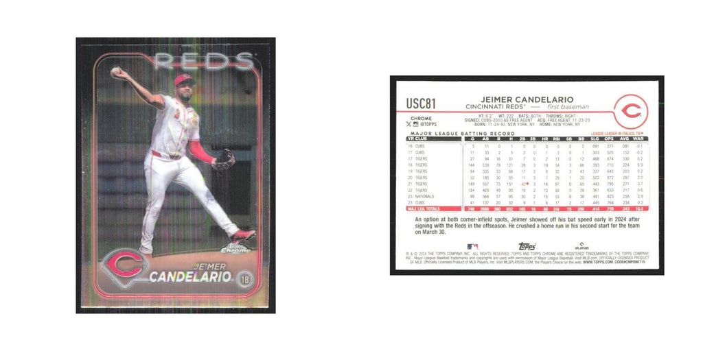 2024 Topps Chrome Jeimer Candelario Reds #USC81