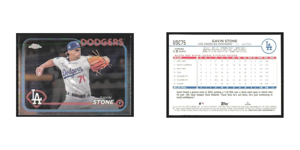 2024 Topps Chrome Gavin Stone Dodgers #USC75