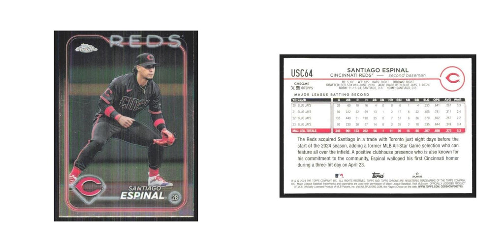 2024 Topps Chrome Santiago Espinal Reds #USC64