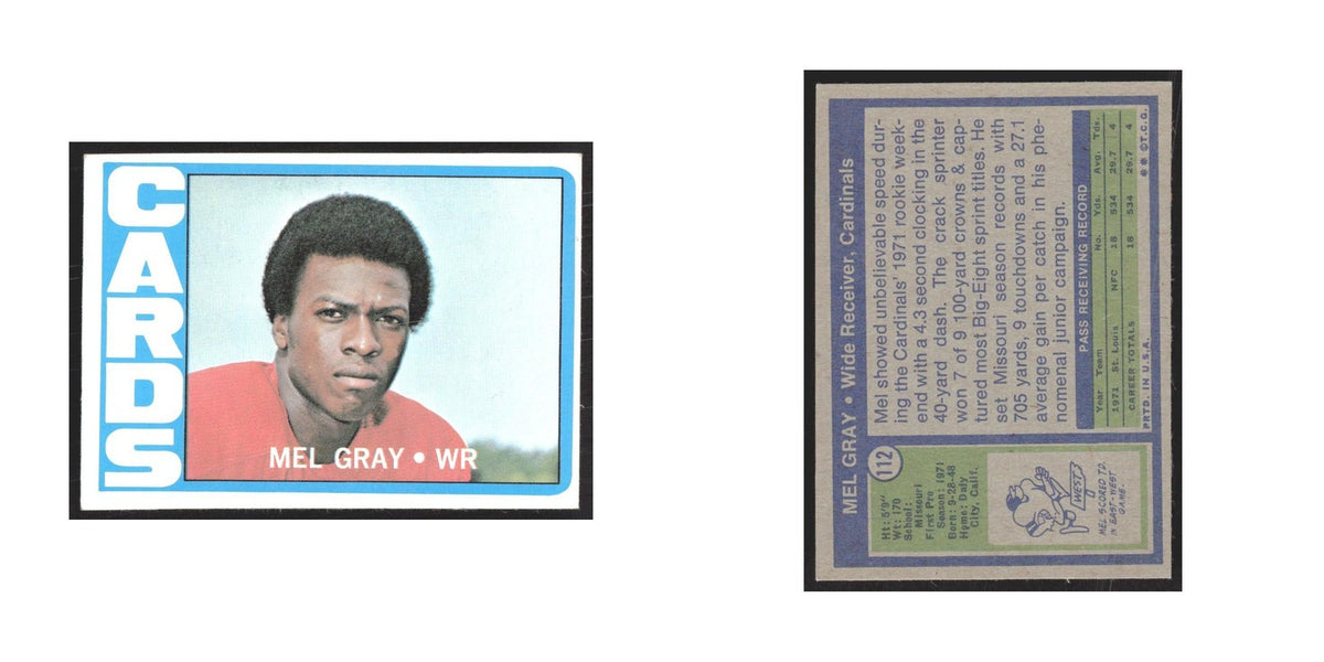 1972 Topps Mel Gray Cardinals #112.0