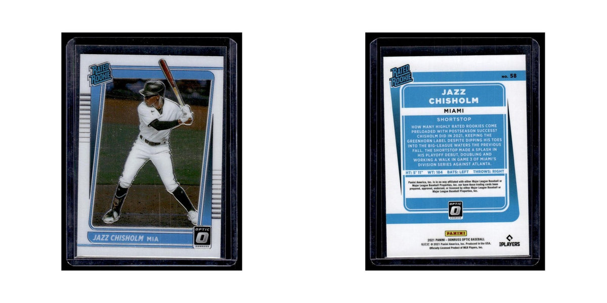 Jazz Chisholm 2021 Donruss Optic Rated Rookie #58 Miami Marlins Baseball Card NM
